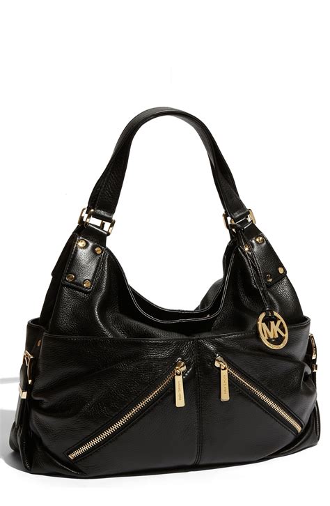 michael michael kors portland large satchel black|michael kors black purse small.